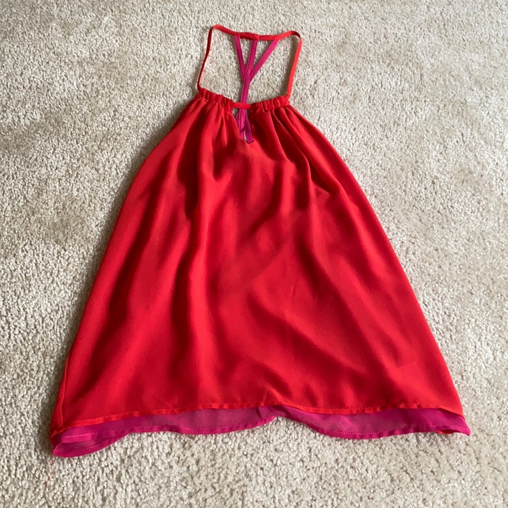 Bebe Red Halter Top